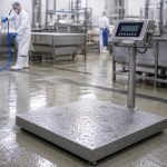 Floor Scale Waterproof untuk Industri dengan Proses Pencucian Intensif