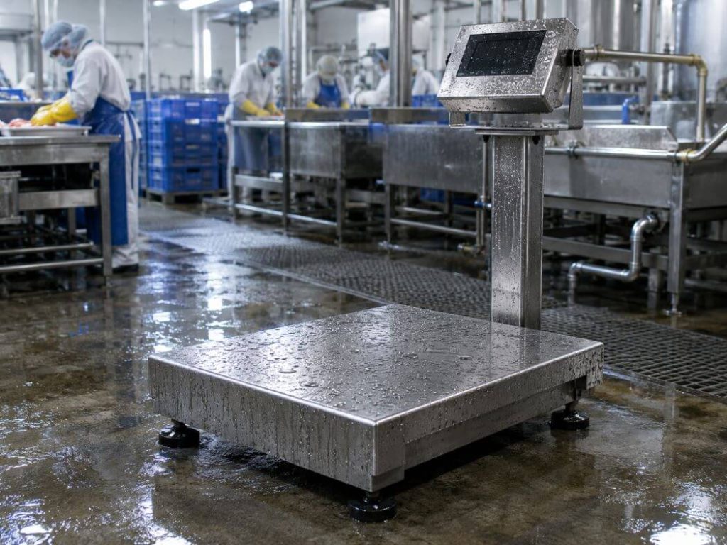 Platform Scale Waterproof untuk Penimbangan di Area Basah