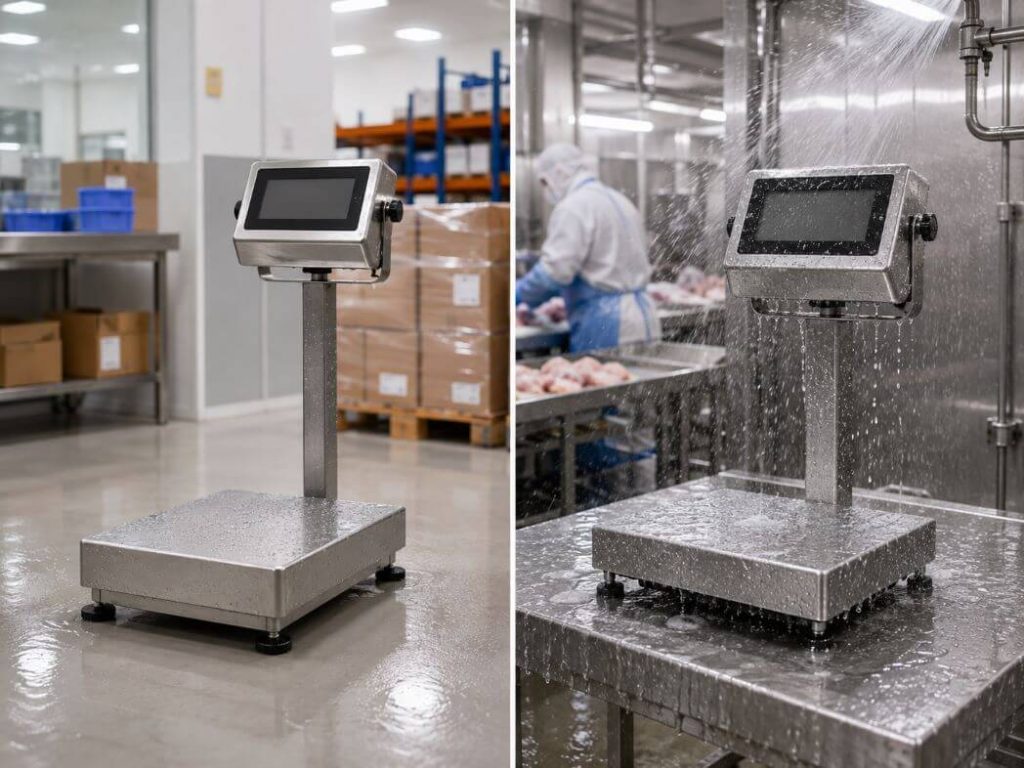 Timbangan IP65 vs IP68 Mana yang Tepat untuk Area Produksi Anda